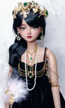 1/3 Черная кожа BJD кукла 60 см Женская кукла с макияжем ручной работы