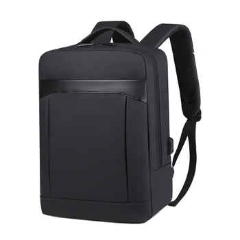 14-дюймовая мужская сумка-рюкзак для ноутбука, водонепроницаемый Оксфордский ноутбук для мужчин, многофункциональная USB-зарядка, черные модные деловые рюкзаки