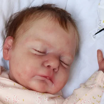 17-дюймовый Комплект Sleeping Edition Reborn Baby Doll Kit Виниловый с Coa Популярный Мягкий На Ощупь Реалистичный Свежий Цвет Reborn Baby Doll Mold