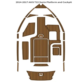 2014-2017 AXIS T22 Плавательная платформа Кокпит Коврик Лодка EVA Пена Палуба из Тикового дерева Коврик для пола Основа Самоклеящийся Стиль SeaDek Gaterstep