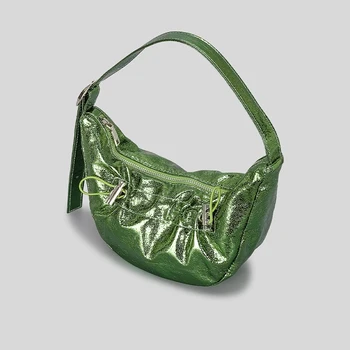2023 Новая плиссированная сумка подмышками, сумки через плечо с завязками на шнурках, женские сумки-облака, дизайнерская сумка, мягкая легкая сумка-тоут, кошелек