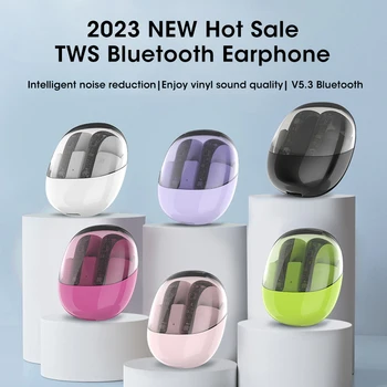 2023 НОВЫЕ Bluetooth наушники TWS Беспроводные наушники Гарнитура с шумоподавлением низкой задержкой 9D Hi-Fi стерео длительным сроком службы для iPhone