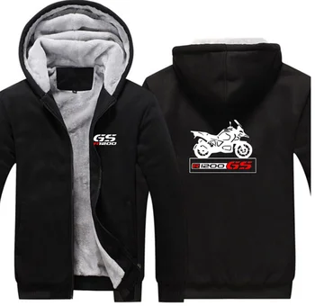 2023 Новый зимний логотип автомобиля GS ADV 1250 с принтом, утолщенное повседневное пальто, мужская плюшевая куртка на молнии, мужское плюшевое пальто
