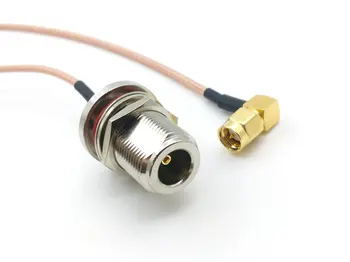 20шт N внутренняя перегородка к SMA прямоугольный кабель с косичкой RG316 20 см/30 см/50 см