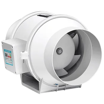 220V 4-дюймовый 5-дюймовый вытяжной вентилятор с низким уровнем шума, встроенный воздуховод, вытяжной вентилятор для домашней вентиляции в ванной комнате