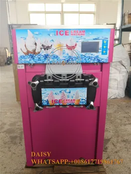 3 вкуса, настольный мини-автомат для приготовления мягкого мороженого 18Л/ч, мороженица