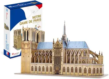 3D Архитектурные головоломки, DIY Assembly de Paris Model | Big Challenge French Cathedral Brain Teaser Architecture Building Puzzl