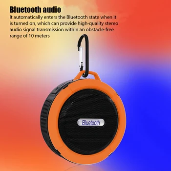 C6 Водонепроницаемый Портативный динамик Bluetooth Спорт на открытом воздухе Звуковая коробка Мини Bluetooth Аудио Мобильный телефон Автомобильный сабвуфер Маленькие колонки