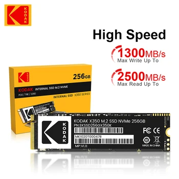 Kodak X350 pcie SSD nmve M2 SSD 256GB 512GB 1TB M.2 PCIe4.0 2280 SSD Жесткий Диск Внутренний Твердотельный Накопитель для ноутбука