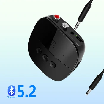 NFC Bluetooth Приемник U Диск TF Карта BT 5,2 5,0 RCA 3,5 мм Разъем AUX Стерео Музыка Беспроводной Аудиоадаптер и Микрофон Для Автомобильного Динамика