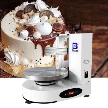 oem автоматический круглый день рождения для изготовления крема для торта, глазури, скребка для покрытия глазурью, распределителя, разглаживающей машины
