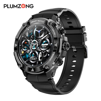 PLUMZONG / новые мужские смарт-часы с Bluetooth-вызовом, 1,39-дюймовый монитор сердечного ритма, спортивный фитнес-трекер, умные часы IP68 для IOS Android