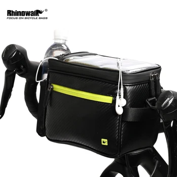 Rhinowalk Водонепроницаемая Велосипедная сумка, Велосипедный телефон, GPS-сумка, руль с сенсорным экраном, Передняя трубка, Сумка, сумка на плечо, Сумка на раму.