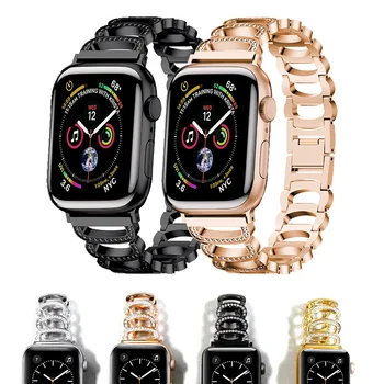 uhgbsd Подходит для ремешка Apple Watch Apple Watch 8-1 Style Iwatch 7 38 40 41 44 45 нержавеющая сталь SE