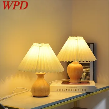 WPD Nordic Креативная настольная лампа Грибовидный светильник Настольная Деревянная светодиодная декорация для домашнего бара в спальне