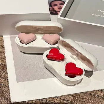 Беспроводные наушники в форме сердца TWS, Bluetooth-совместимая гарнитура, Женские модные игровые Студенческие наушники, подарок для девочки