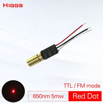 Высокое качество 650 нм 5 МВт красная точка TTL частотный модуль лазерный модуль низкой мощности CS лазерный прицел указатель 0-50 кГц Настраиваемый