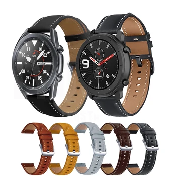 Горячий 22 мм Кожаный Ремешок для Samsung Galaxy Watch 46 мм Watch3 45 мм Браслет Для Huawei Watch GT 2 GT2 Pro 46 мм Замена Correa