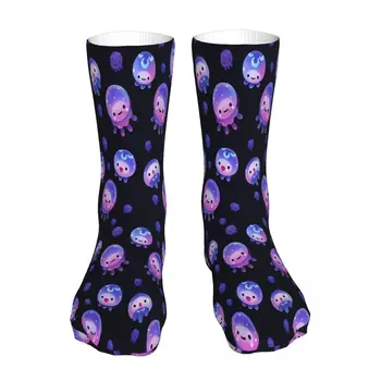 Детские носки с медузами, мужские Женские Чулки из полиэстера, Настраиваемый дизайн