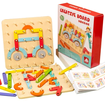 Детские развивающие игрушки, графика-головоломка, Геометрические карточки для разметки, Креативная форма, цвет, детские игрушки, игры для раннего обучения для детей