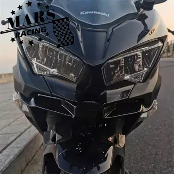 Для Kawasaki new NINJA400 NINJA250 2018-2022 2023 Мотоциклетная спортивная прижимная сила Голые передние спойлеры Аэродинамический дефлектор крыла