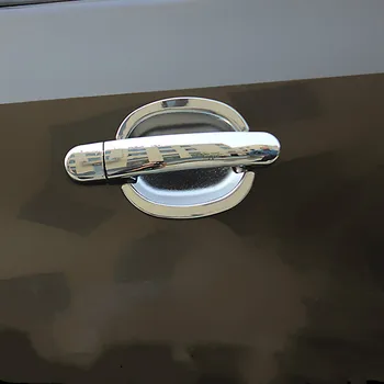 Для Volkswagen Tiguan 2011-2013 2014 2015 ABS Хромированная дверная ручка автомобиля, крышка, отделка чаши, автомобильные наклейки, Аксессуары для стайлинга автомобилей