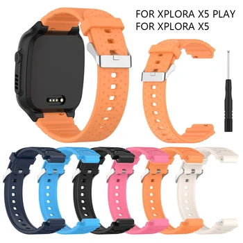 Для смарт-часов Xplora X5 Play Kids Ремешок Спортивный силиконовый сменный браслет для ремешка Xplora X5 Детские часы Corea браслет