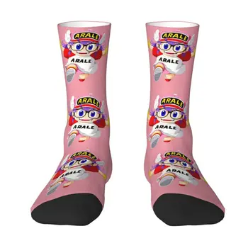 Забавные мужские Носки в японском аниме и Манге Dr Slump Dress Socks Унисекс С теплым 3D принтом робота Arale Norimaki Crew Socks