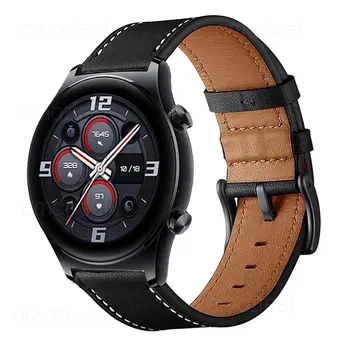 Кожаный Ремешок для HONOR Watch GS 3 Смарт-Часы для Honor Magic Watch 2 42 мм 46 мм Браслет для Huawei Watch GT 3/2 46 мм 42 мм Ремень