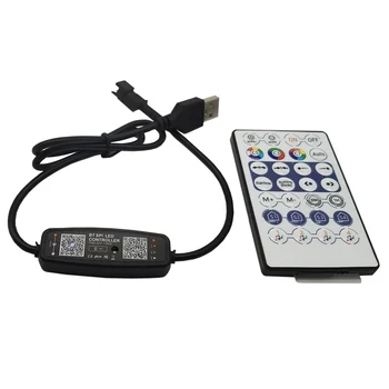 Контроллер WS2812B Bluetooth Music для Pixel LED Strip Light SK6812 WS2811 WS2812 LED Light Strip USB 5V APP Пульт Дистанционного Управления