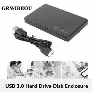 Корпус жесткого диска GRWIBEOU 2,5 дюйма Корпус жесткого диска 2,5 дюйма SATA USB2.0 Портативный SSD-диск HDD Box Внешний корпус жесткого диска
