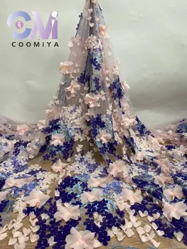 Красота 2023 3D Цветы Новое поступление Изысканное Свадебное платье с вышивкой из серии Europe Luxury Высококачественная ткань
