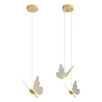 Люстра в скандинавском стиле с бабочкой, Подвесные светильники для