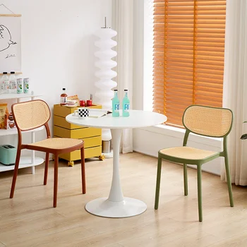 Мебель для дома, креативные стулья для столовой, Выдалбливаемый главный стул, кухонная мебель из утолщенного пластика, прочная Несущая