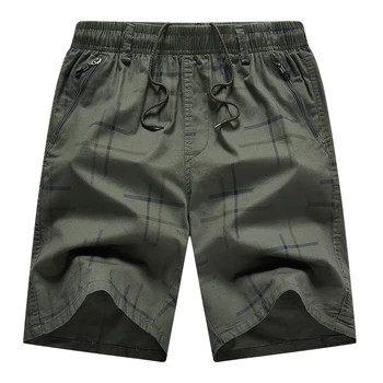 Мужские никелевые брюки, летние хлопчатобумажные повседневные шорты-карго с принтом в тонком стиле, трендовые свободные пляжные брюки большого размера для подростков