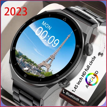 Мужские Смарт-Часы Man Sports AMOLED 454*454 Экран NFC Контроль Доступа Smartwatch Беспроводная Зарядка Bluetooth Call Clock Водонепроницаемый
