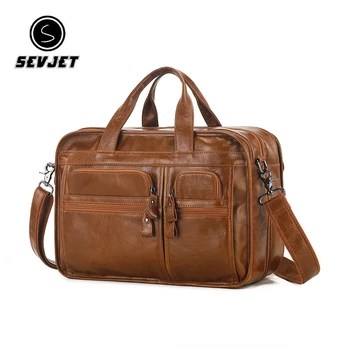 Мужской портфель из воловьей кожи, сумки через плечо, деловые сумки для ноутбуков, мужская сумка-мессенджер, повседневная сумка-тоут JYY205