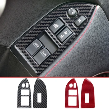 Наклейки на панель с кнопкой включения стеклоподъемника автомобиля для Toyota 86 Subaru BRZ 2013 2014 2015 2016 2017 Аксессуары из углеродного волокна