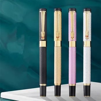Новая Роскошная Высококачественная Перьевая ручка с матовым покрытием Golden Dragon 6006 для бизнеса и офиса, канцелярские принадлежности для школьников, Чернильные ручки