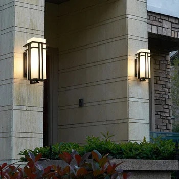 Новый корейский ретро уличный водонепроницаемый настенный светильник Европейская вилла настенный светильник водонепроницаемая наружная стена освещение садовой двери