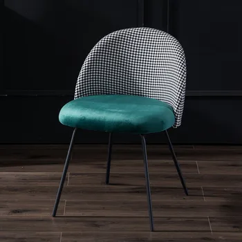 Обеденные стулья из скандинавской кожи, Современная минималистичная Бытовая мебель, Ленивый Стул для макияжа, Розовая Скандинавская мебель Stuhl Home Decor SY