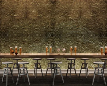 Обои Papel de parede на заказ, классическая простая атмосфера, модный ретро-узор, бар, ресторан, фон, настенная роспись behang