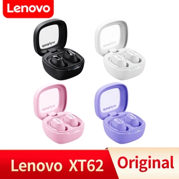 Оригинальные наушники Lenovo XT62 TWS Bluetooth 5.3 Беспроводные наушники с низкой задержкой Наушники HiFi Спортивная гарнитура с микрофоном HD Call