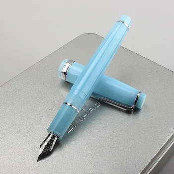 Перьевая ручка серии Jinhao 82 Акриловая с пером F 0,5 мм Школьные канцелярские принадлежности Деловые Чернильные ручки для письма Синий