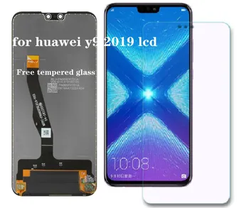 Подходит для Huawei y9 2019 ЖК-дисплей JKM-LX1 JKM-LX2 JKM-LX3 сенсорный экран дигитайзер в сборе без инструментов + закаленная пленка