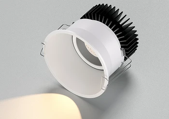 Прожектор встраиваемый антибликовый настенный светильник для дома с узким краем, светодиодный потолочный светильник downlight