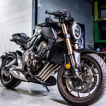Рама бака мотоцикла, Боковая панель, Защитная крышка для Honda CB650R, CBR650R, CBR 650R 2019 2020 2021 (Карбон)