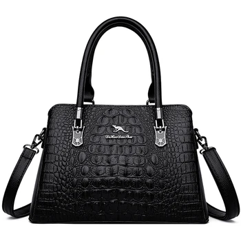 Роскошная дизайнерская брендовая сумка через плечо, высококачественная верхняя сумочка из искусственной кожи, новый модный тренд, женская сумка-мессенджер с крокодиловым узором