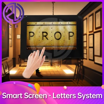 Система букв на интеллектуальном экране В реальной комнате побега измените 4 буквы на правильные, чтобы разблокировать игровой реквизит ZD escape