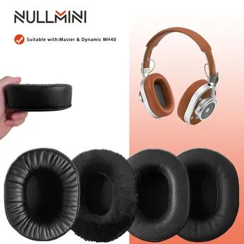 Сменные амбушюры NullMini для наушников Master & Dynamic MH40 с кожаным рукавом для наушников-вкладышей